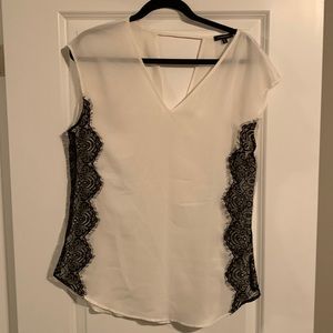 Dynamite White and Black Lace Woman’s Blazer